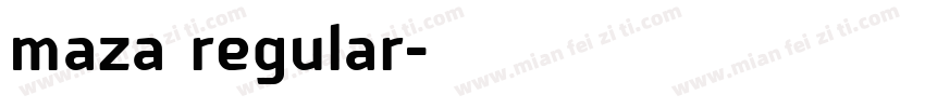 maza regular字体转换